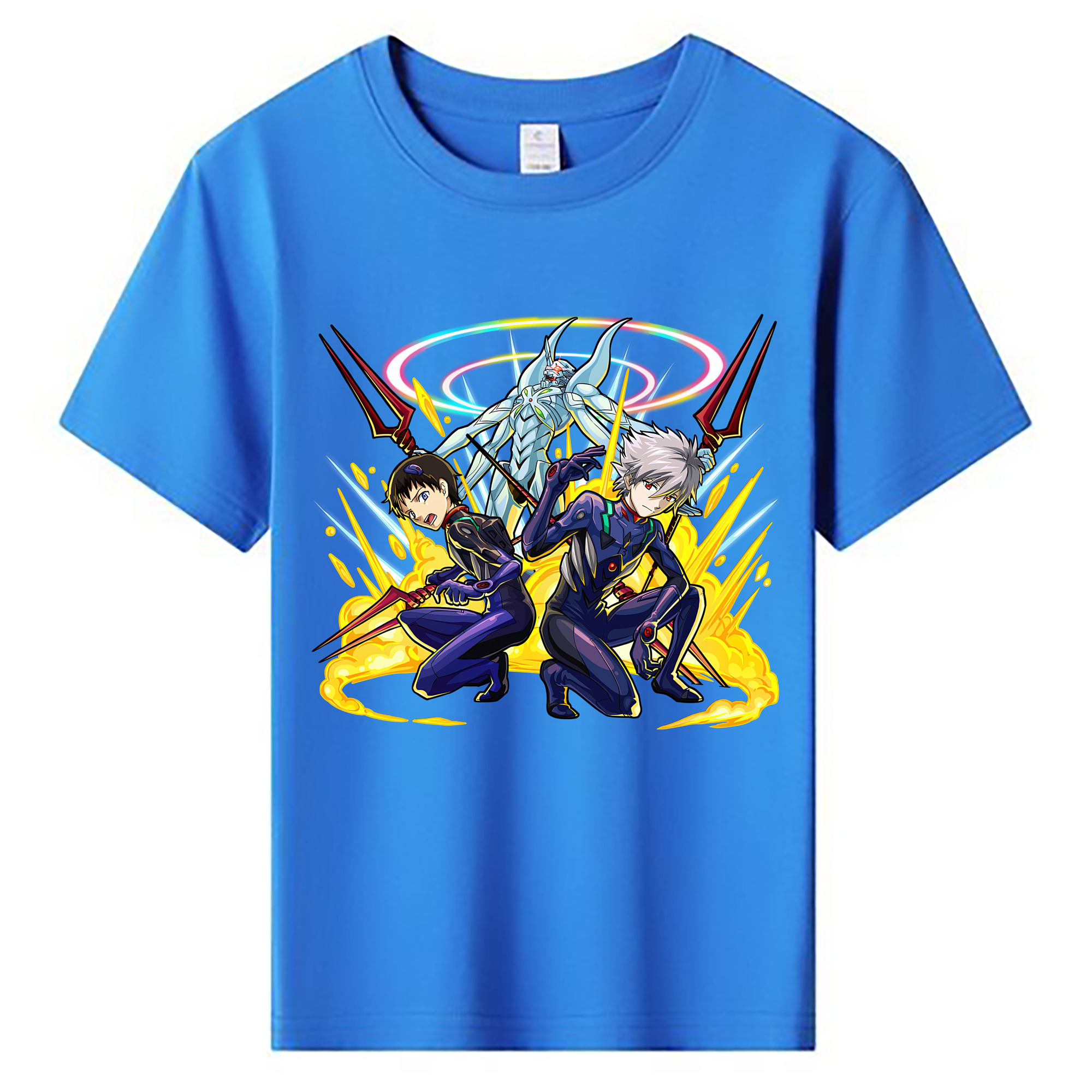 （画像用） EVA 新世紀エヴァンゲリオン 綿100％キッズTシャツ（フロントプリント）